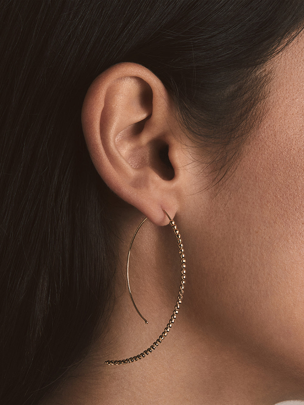 E3A2 バナナフープピアスM