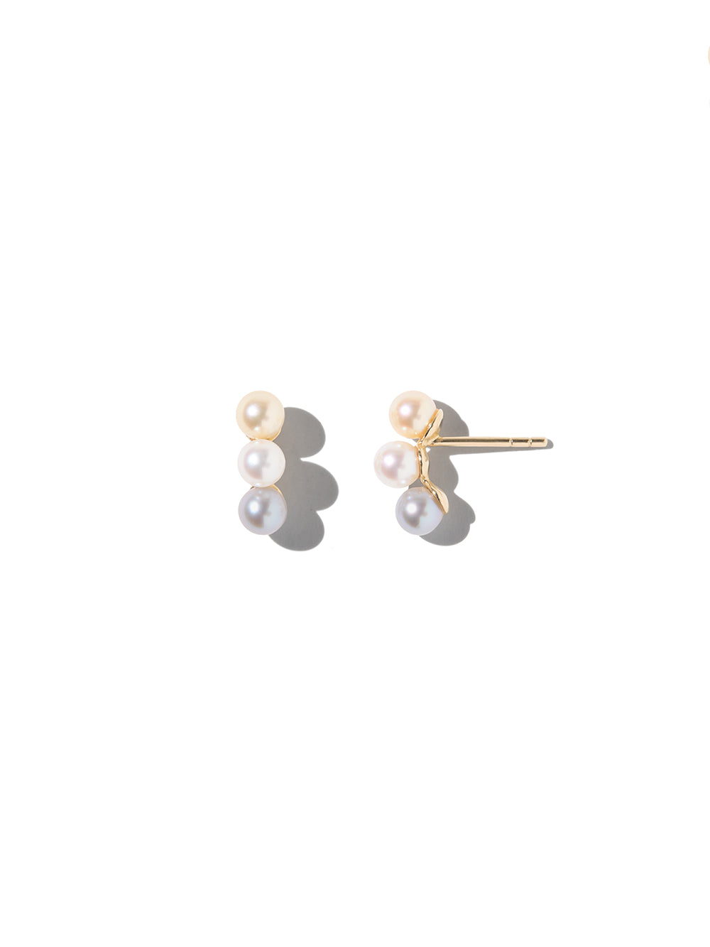 SBE448 3カラーアコヤパールcandyピアス