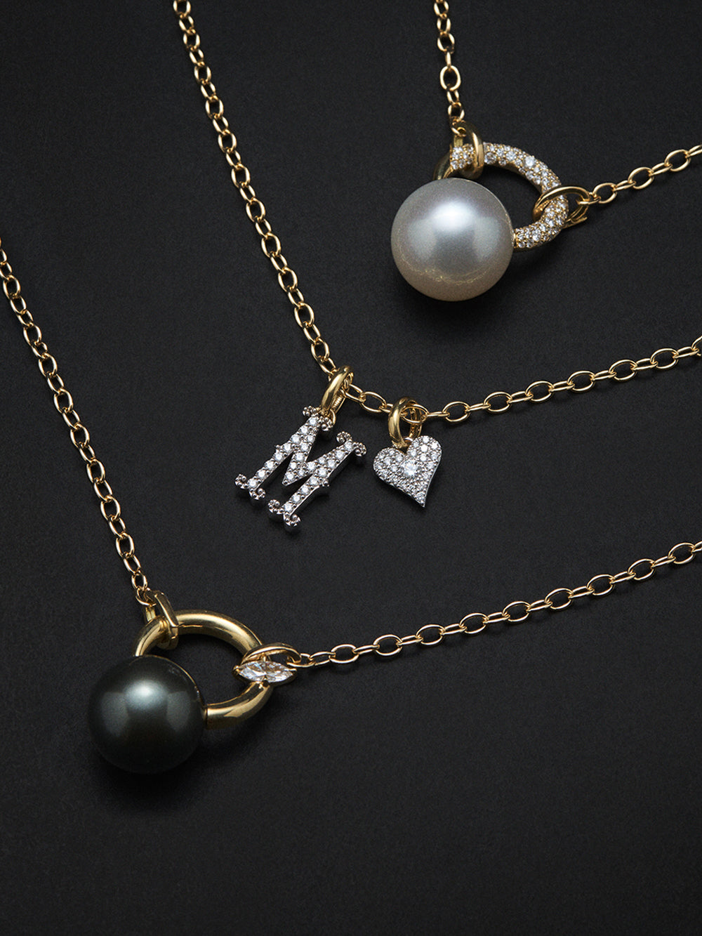 6X グランデダイヤモンドイニシャルチャーム