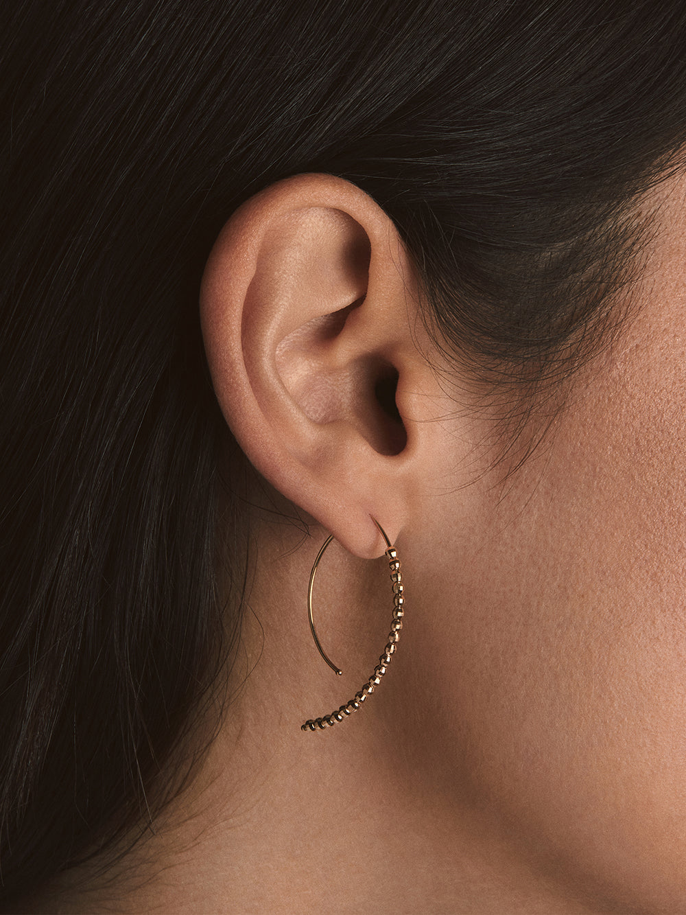 E3A1 バナナフープピアスS