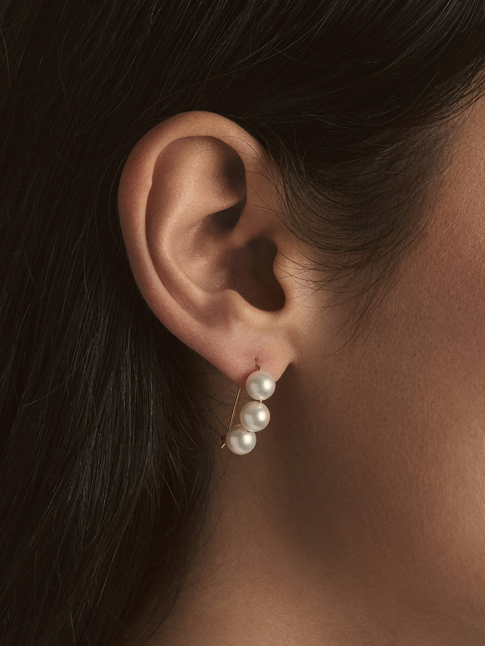 SBE203 6mmパールセーフティーピンピアス