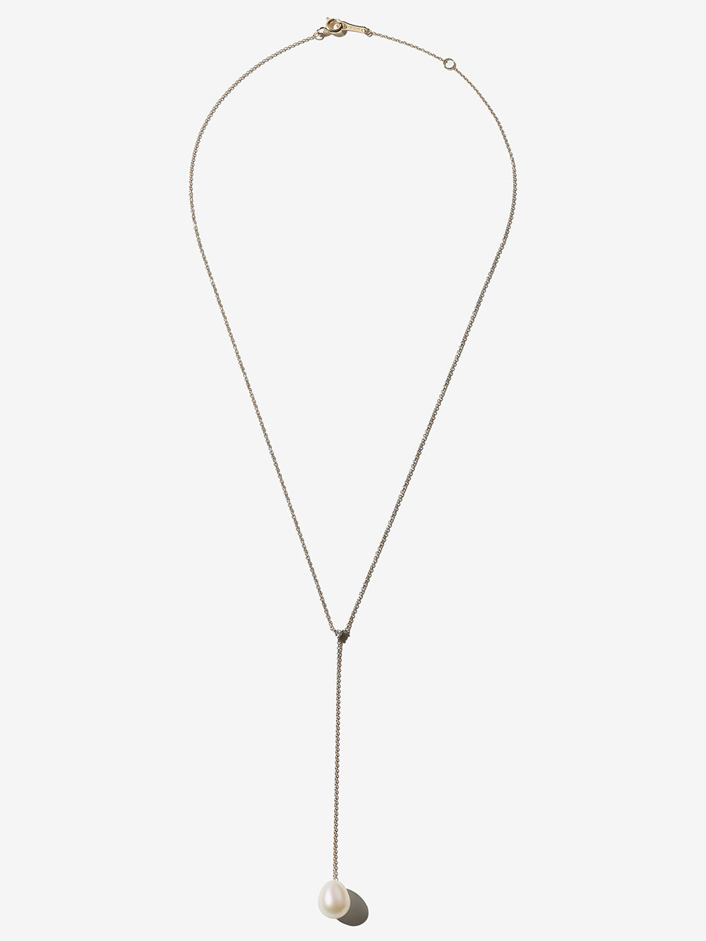 SBN290 パール＆ダイヤモンドYネックレス