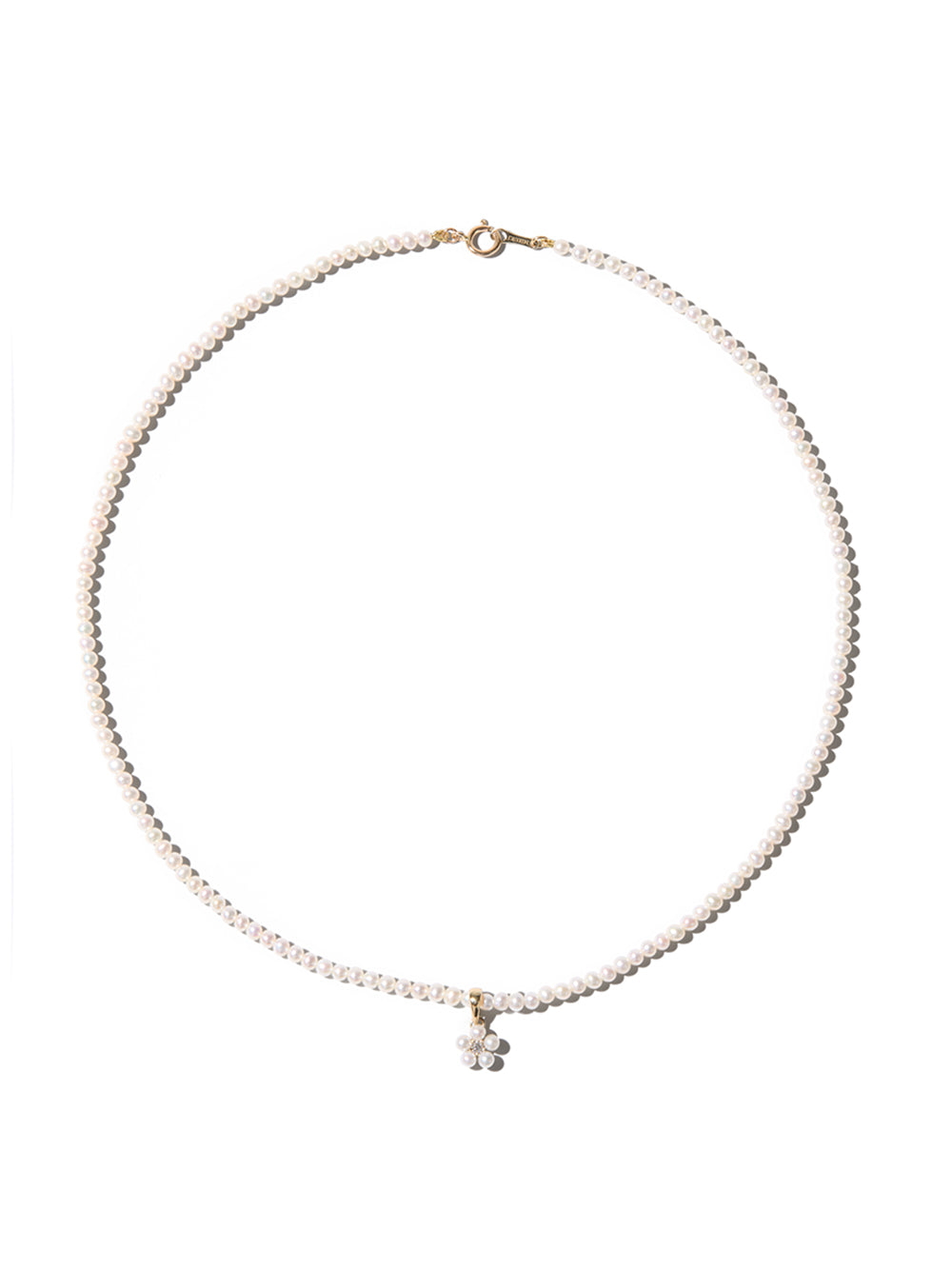 SBN329X18 パールフラワー&パールネックレス