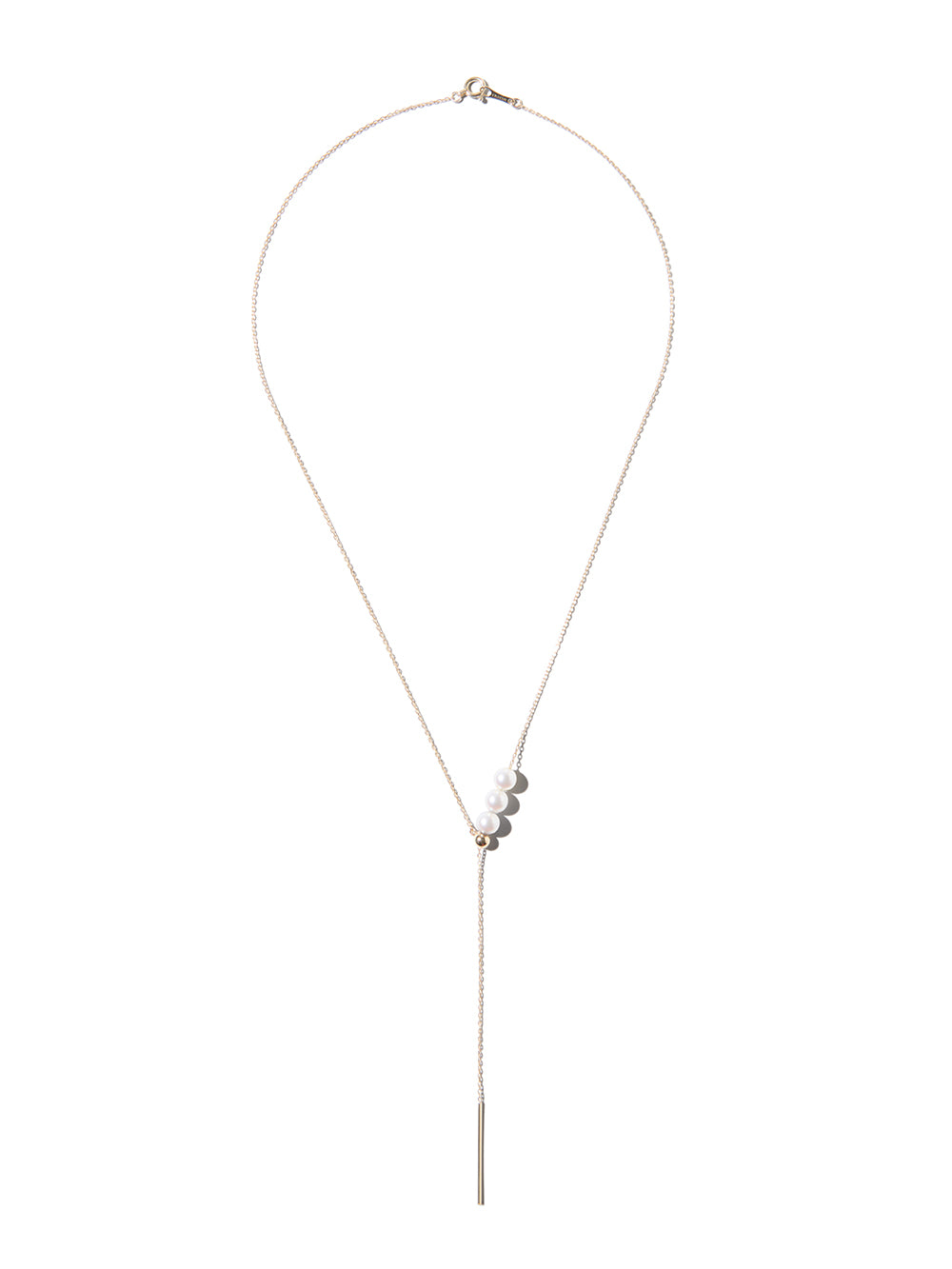 SBN340 ホワイトアコヤパールcandyラリアットネックレス
